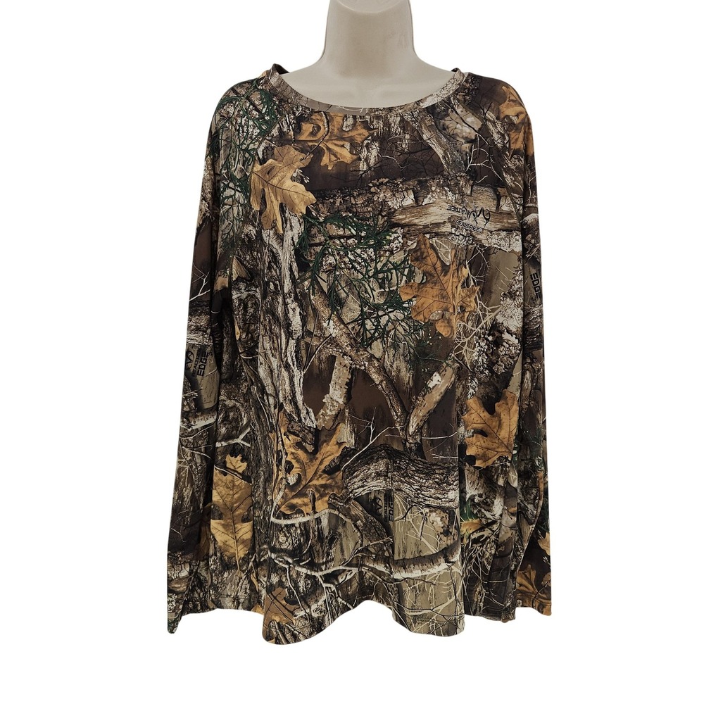 Realtree Shirt womens 2XL Camouflage Camo Hunting Outdoors Performance‎ Fishing